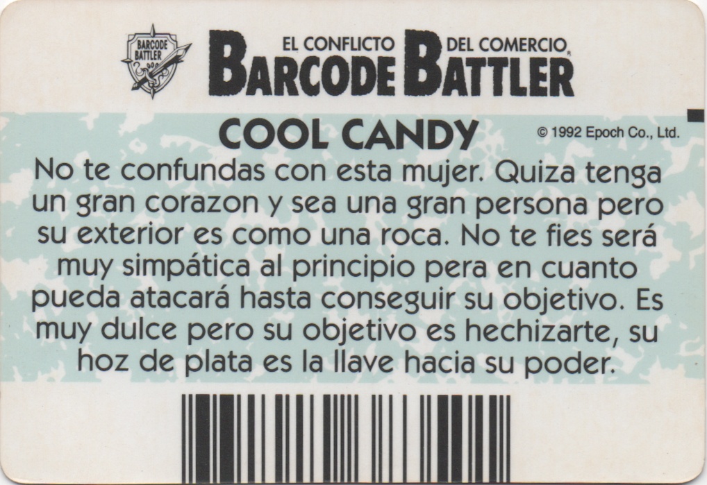 COOL CANDY backside card