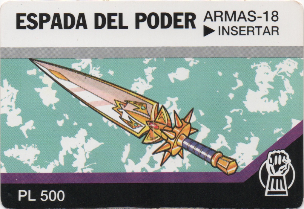 ESPADA DEL PODER frontside card