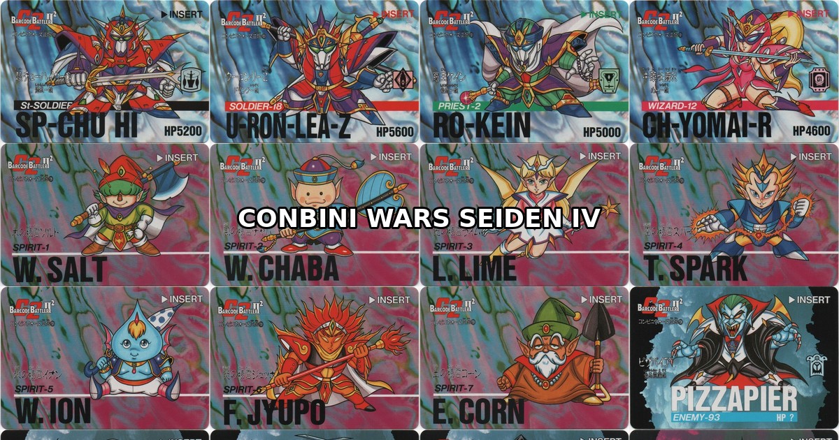 CONBINI WARS SEIDEN IV – Barcode Battler Cards