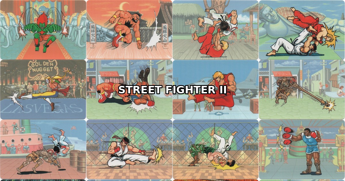STREET FIGHTER II – Barcode Battler Cards