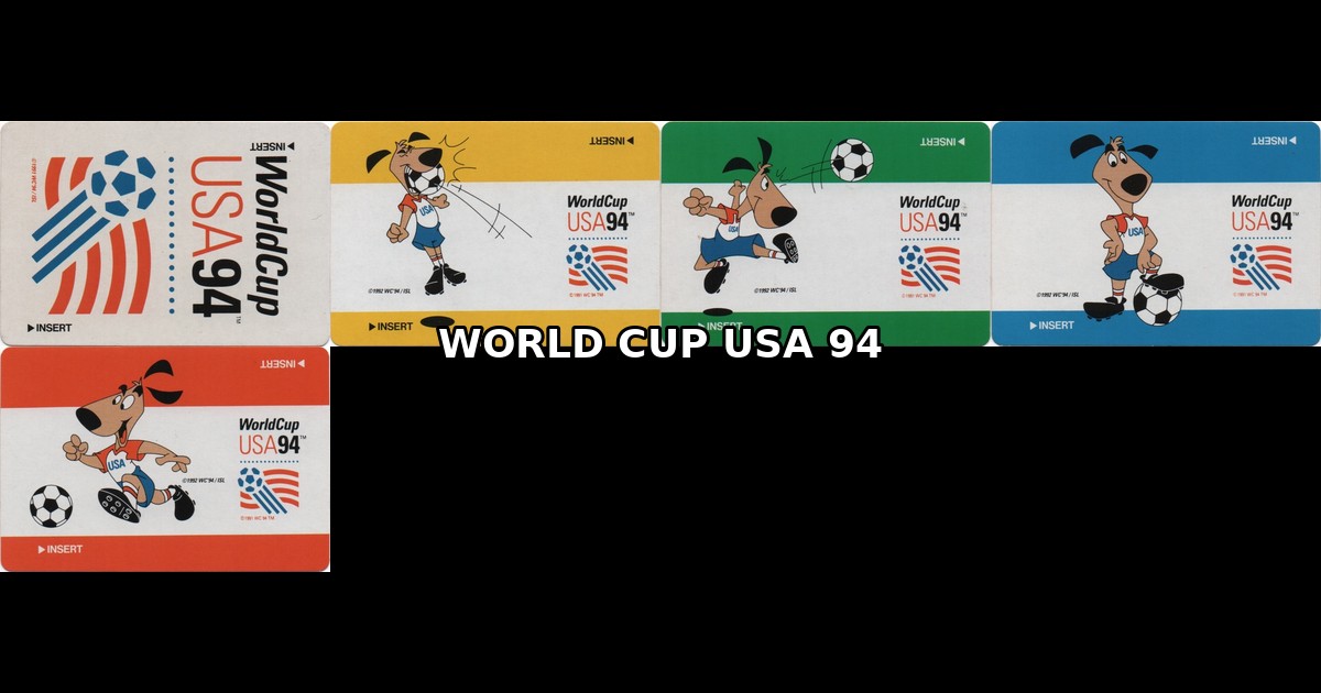 WORLD CUP USA 94 – Barcode Battler Cards